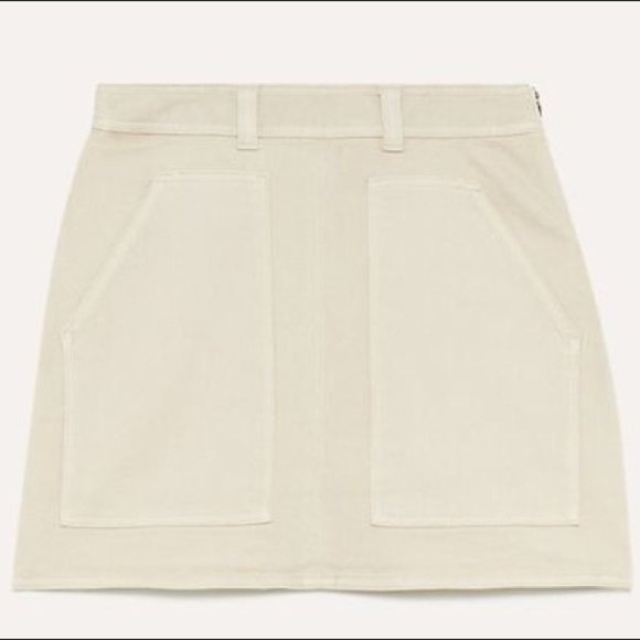 Aritzia Wilfred Free cream mini skirt - Picture 1 of 3